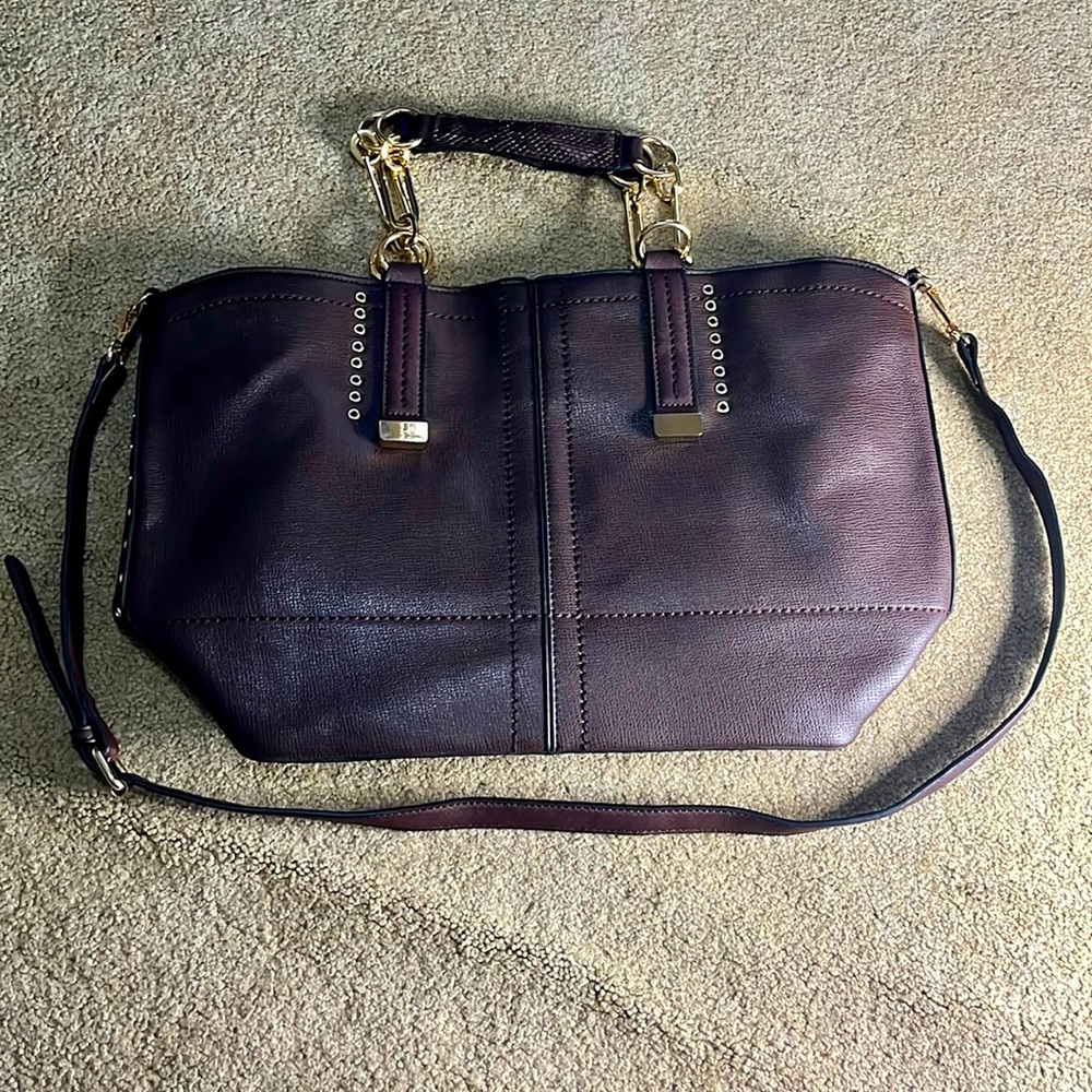 Reptile Print Leather Handbag